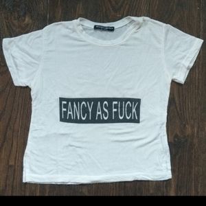 Brandy Melville Soft Stretch Fancy Graphic Tee